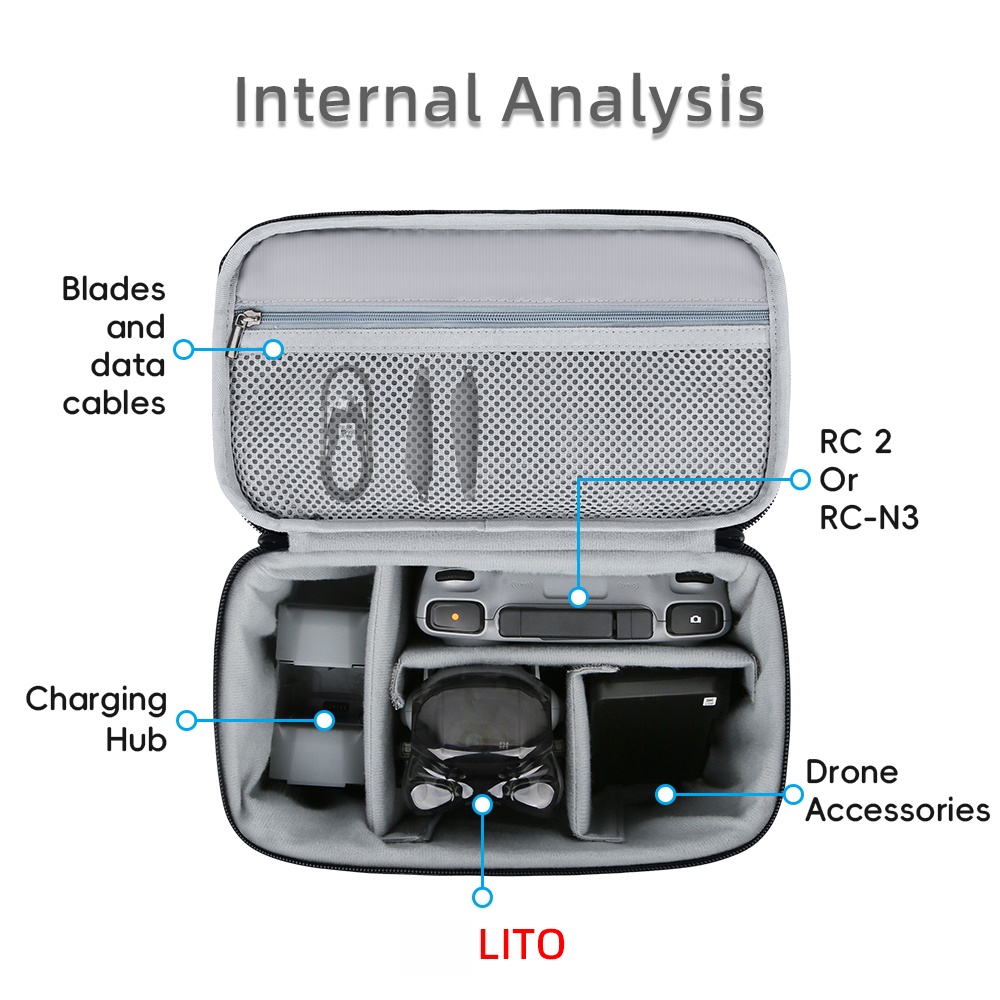Carrying Case for DJI Lito X1  - Drone Carrying Case 评论和价格